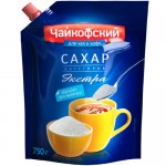Сахар Чайкофский белый кристаллический свекловичный категории экстра, 750г