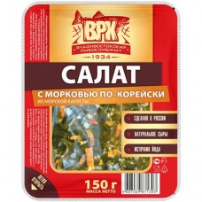 Салат из морской капусты ВРК по-корейски с морковью, 150г в магазинах Перекресток