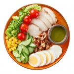 Салат Кобб с курицей и горчично-лимонным соусом Шеф Перекрёсток, 210г