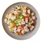 Салат мясной с ветчиной Шеф Перекрёсток, 200г