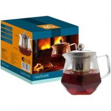 Чайник МФК Даймонд стеклянный в подарочной упаковке НВ14 800мл в магазинах Перекресток