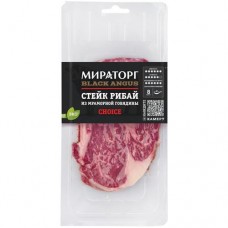 Стейк говяжий Мираторг Black Angus Рибай без кости категория А охлаждённый, 320г в магазинах Перекресток