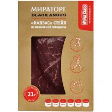 Стейк из мраморной говядины Мираторг Канзас без кости категория А охлаждённый, 390г в магазинах Перекресток