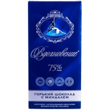 Шоколад горький Вдохновение с миндалем 75%, 100г в магазинах Перекресток