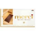 Шоколад молочный Merci с кофе и сливками, 100г