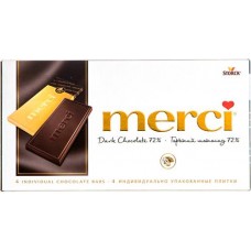 Шоколад горький Merci 72%, 100г в магазинах Перекресток