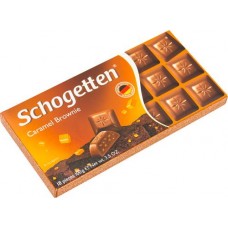 Шоколад молочный Schogetten Caramel Brownie, 100г в магазинах Перекресток