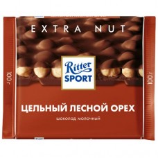 Шоколад молочный Ritter Sport Цельный лесной орех, 100г в магазинах Перекресток