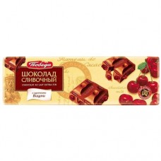Шоколад сливочный Победа Вкуса с кусочками вишни, 250г в магазинах Перекресток