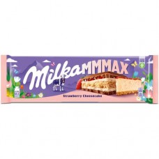 Шоколад молочный Milka Strawberry Cheesecake Клубничный чизкейк, 300г в магазинах Перекресток