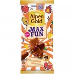 Шоколад молочный Alpen Gold Max Fun с фруктовыми кусочками, 150г