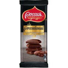 Шоколад тёмный Россия-Щедрая Душа Российский, 82г в магазинах Перекресток