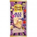 Шоколад белый Максфан Зимний ягодный микс мармелад-взрывная карамель-шипучие рисовые шарики, 150г