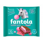 Шоколад молочный Fantola с начинкой со вкусом Bubble Gum и печеньем, 60г