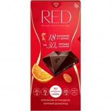 Шоколад тёмный Red Delight с апельсином и миндалём, 85г в магазинах Перекресток