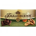 Шоколад Бабаевский темный с грецким орехом и кленовым сиропом, 90г