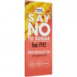 Шоколад горький Smart Formula Dark With Mango Crisp с манго, 90г