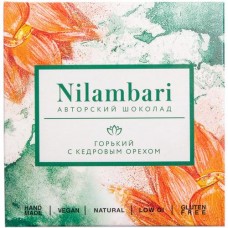 Шоколад горький Nilambari с кедровым орехом, 65г в магазинах Перекресток