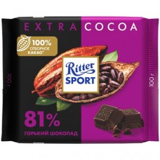 Шоколад горький Ritter Sport 81%, 100г в магазинах Перекресток