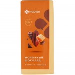 Шоколад молочный с соленой карамелью Маркет, 80г Шоколад молочный с соленой карамелью Маркет, 80г