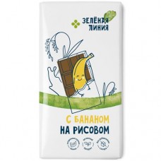 Шоколад рисовый без сахара с бананом Зелёная Линия, 65г в магазинах Перекресток