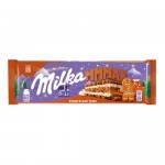 Шоколад Milka mmMax молочный с молочной начинкой и имбирным печеньем, 300г