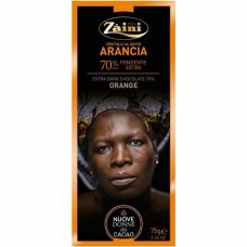 Шоколад Zaini горький какао со вкусом апельсина 70%, 75г в магазинах Перекресток