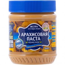 Паста арахисовая Азбука Продуктов Экстра с кусочками, 340г в магазинах Перекресток