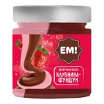 Паста Ем! клубника-фундук десертная с добавлением какао, 230г Паста Ем! клубника-фундук десертная с добавлением какао, 230г
