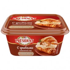 Сыр плавленый President с грибами 45%, 400г в магазинах Перекресток