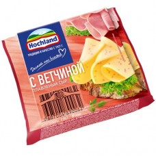 Сыр плавленый Hochland с ветчиной 45%, 150г в магазинах Перекресток