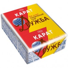 Сыр плавленый Карат+ Дружба 45%, 90г в магазинах Перекресток