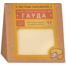 Сыр полутвёрдый Частная Сыроварня Гауда 50%, 260г в магазинах Перекресток