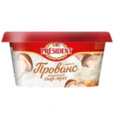 Сыр-мусс творожный President Прованс с грибами 60%, 120г в магазинах Перекресток