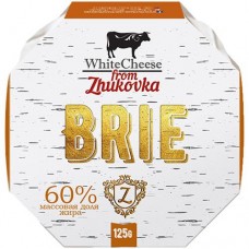 Сыр White Cheese From Zhukovka Бри с белой плесенью 60%, 125г в магазинах Перекресток
