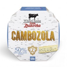 Сыр White Cheese From Zhukovka Cambozola с голубой плесенью 50%, 125г в магазинах Перекресток