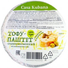 Сыр растительный тофу-паштет Casa Kubana Средиземноморский, 110г в магазинах Перекресток