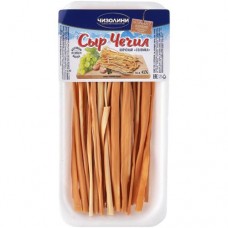 Сыр Чизолини Чечил копчёный соломка 45%, 70г в магазинах Перекресток