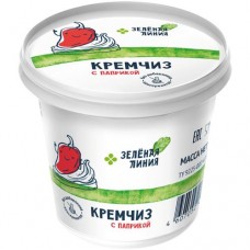 Сыр Кремчиз с паприкой мягкий сливочный 70% Зелёная Линия, 140г в магазинах Перекресток