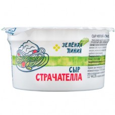 Сыр Страчателла мягкий 40% Зелёная Линия, 200г в магазинах Перекресток