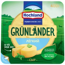 Сыр Grunlander Грюнландер легкий полутвердый 35%, 400г в магазинах Перекресток