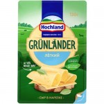 Сыр Hochland Грюнландер Легкий полутвердый нарезка 35%, 130г