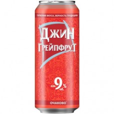 Напиток слабоалкогольный Очаково Джин грейпфрут газированный 9%, 450мл в магазинах Перекресток