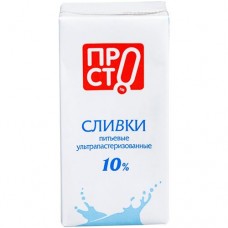 Сливки стерилизованные 10% Пр!ст, 195мл в магазинах Перекресток