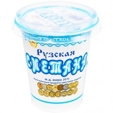 Сметана Рузское молоко Рузская 20%, 175г в магазинах Перекресток