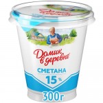 Сметана Домик в деревне 15%, 300г