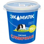 Сметана Экомилк 15%, 315г