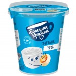 Сметана Большая кружка 15%, 300г