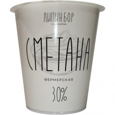 Сметана Сыроварня Липин Бор 30%, 300г в магазинах Перекресток