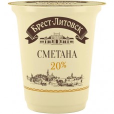 Сметана Брест-Литовск 20%, 300г в магазинах Перекресток